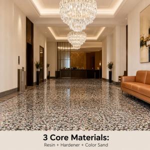 Epoxy Cát màu Tự san phẳng