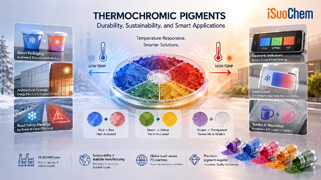 Bột màu biến đổi theo nhiệt độ: Xu hướng ngành năm 2024 thúc đẩy tăng trưởng thị trường 1,2 tỷ đô la và sự đổi mới.